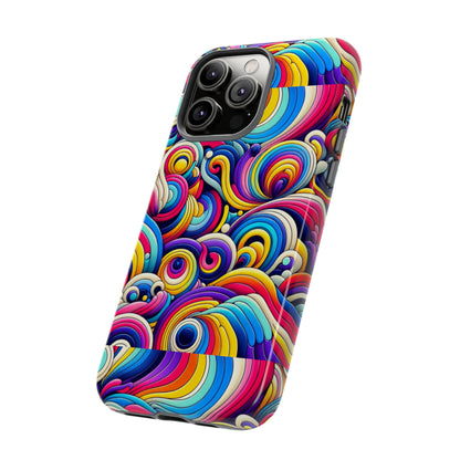 Pattern Image 5 Vibrant Shockproof Phone Case for Anime and Comic Fans - Colourful Abstract Art Style, Durable Protective Cover Compatible with iPhone 13, 14, 15 & 16 – all models including Pro, Pro Max & Plus