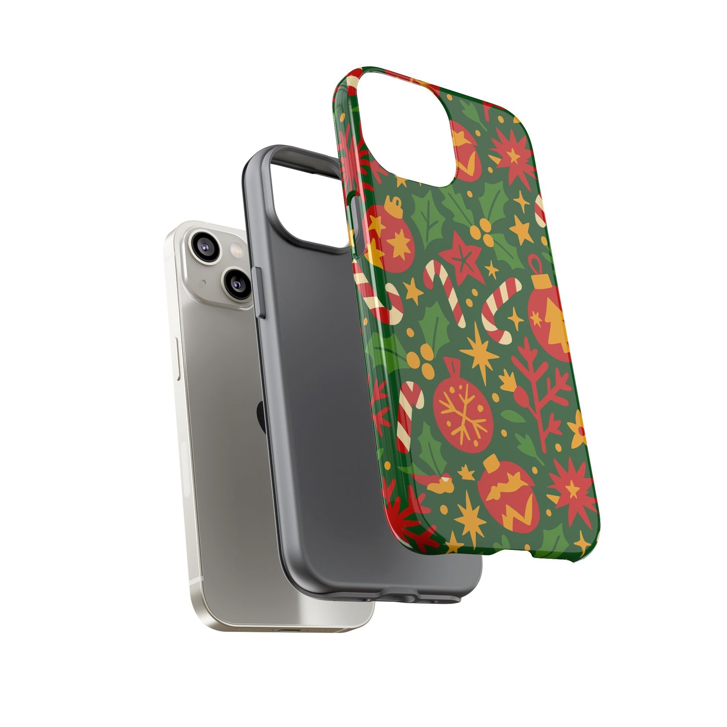 vibrant christmas themed 3d wrap phone case for smartphones - fun holiday accessory for self-expression compatible with iphone 13, 14, 15 & 16 – all models including pro, pro max & plus