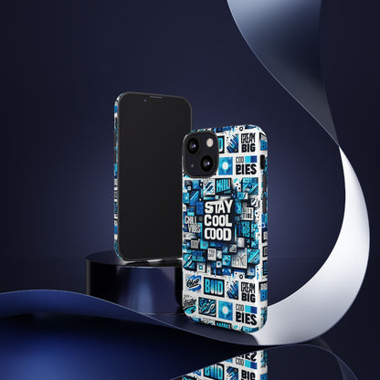 Vibrant 3D Wrap Protective Phone Case with Unique Blue Graphic Design for Trendy Individuals – Stylish Protection Compatible with iPhone 13, 14, 15 & 16 – All Models Including Pro, Pro Max & Plus