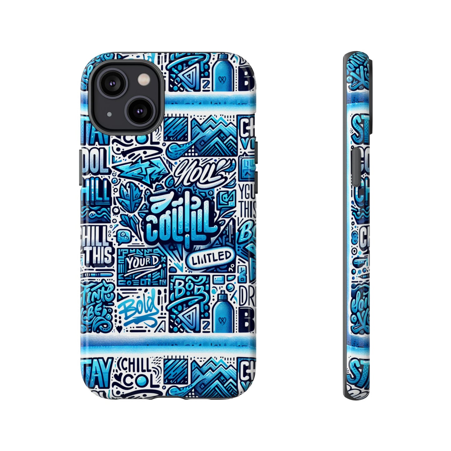 blue pattern image 23 phone case for mobile phones shockproof tpu cover with vivid 3d wrap design and retro anime comic style
