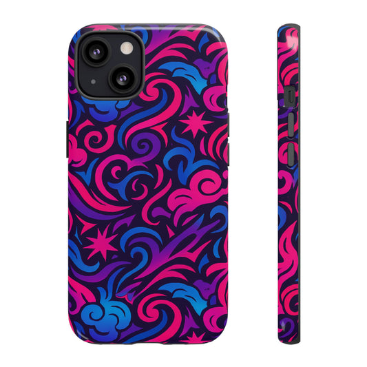 Vibrant 3D Abstract Swirl Phone Case for Creative Individuals – Stylish Protection for Smartphones Compatible with iPhone 13, 14, 15 & 16 – all models including Pro, Pro Max & Plus