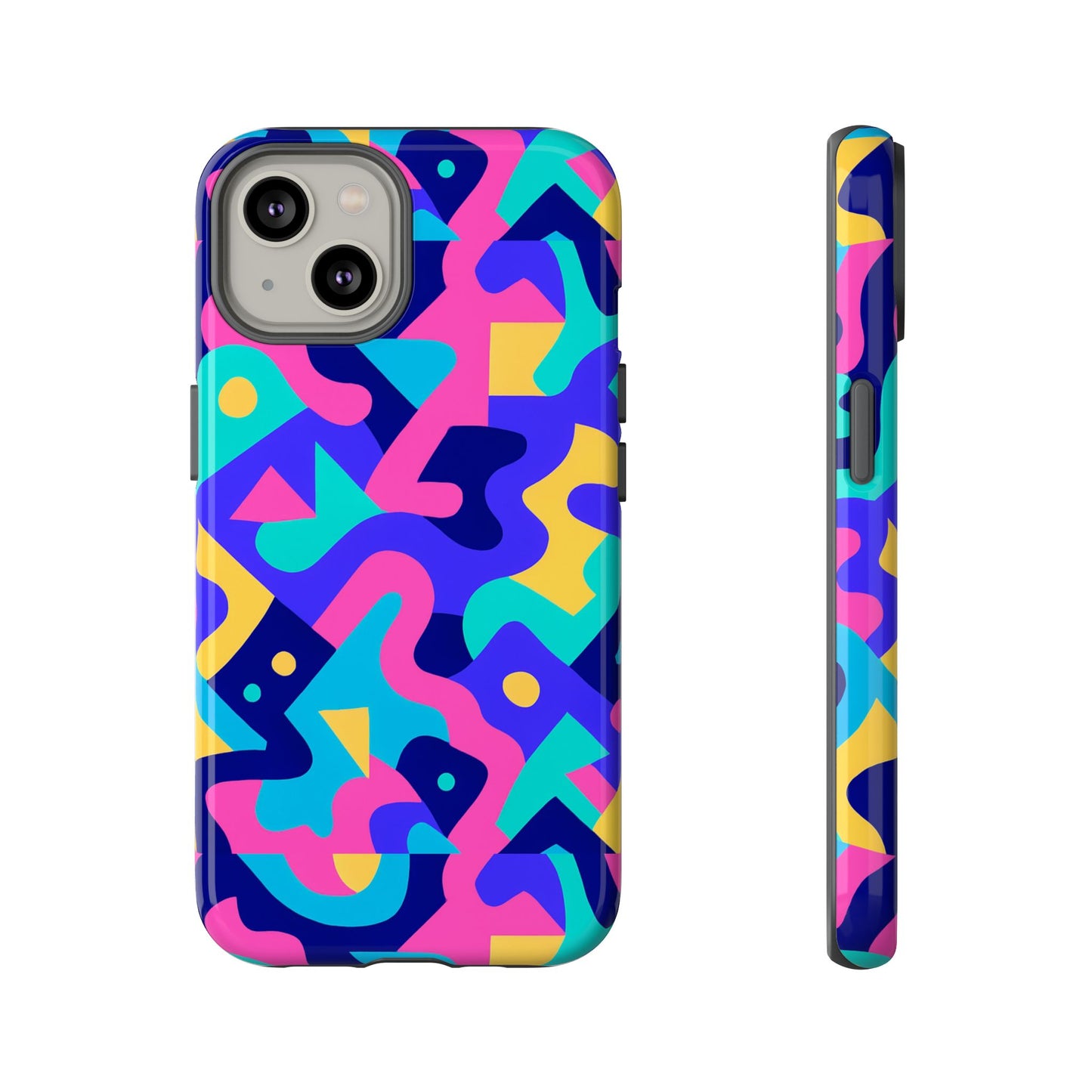 vibrant abstract pattern protective phone case stylish accessory for unique expression compatible with iphone 13, 14, 15 & 16 – all models including pro, pro max & plus