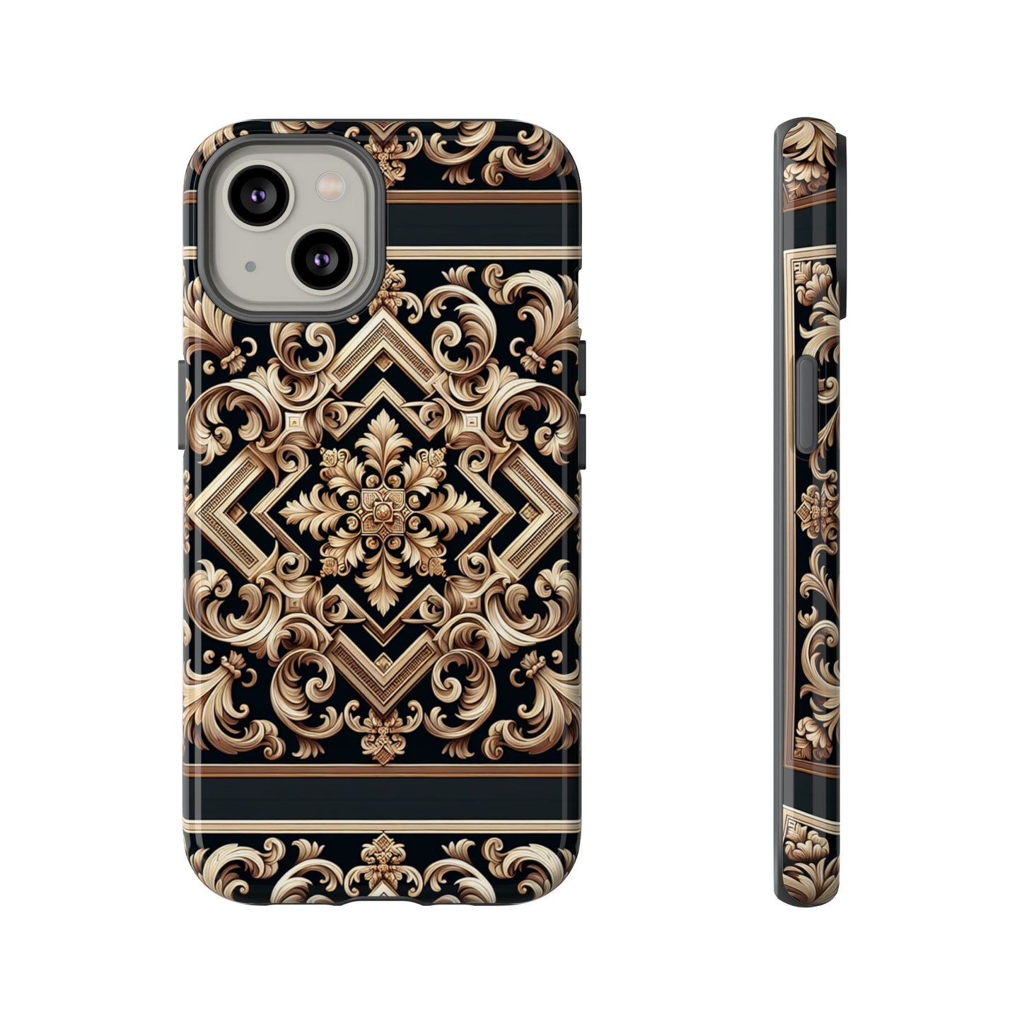 pattern image 10 vibrant 3d phone case for anime and comic fans with baroque design compatible with iphone 13, 14, 15 & 16 – all models including pro, pro max & plus