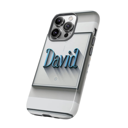 David Blue Anime Comic Style Shockproof Phone Case for Men Women Durable Protective Cover with 3D Wrap Design