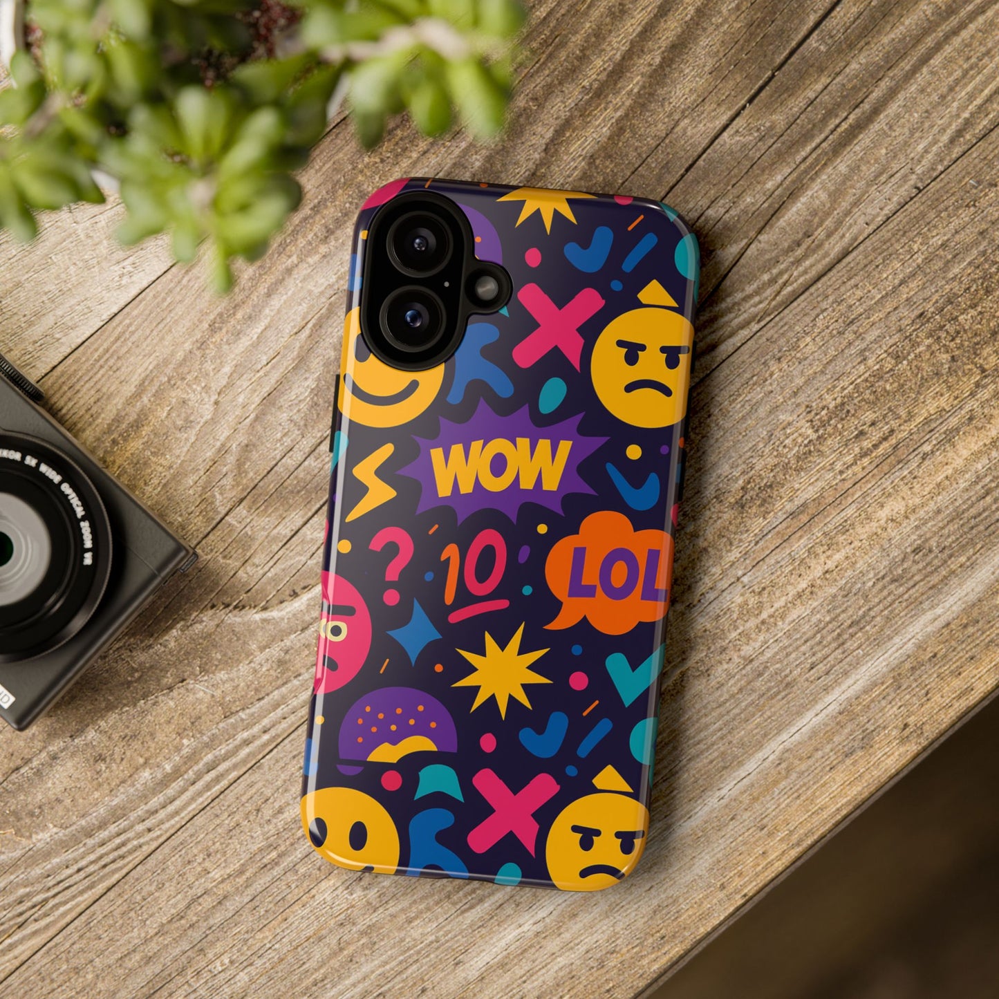 vibrant 3d emoji phone case with fun multicolour design for stylish protection compatible with iphone 13, 14, 15 & 16 – all models including pro, pro max & plus