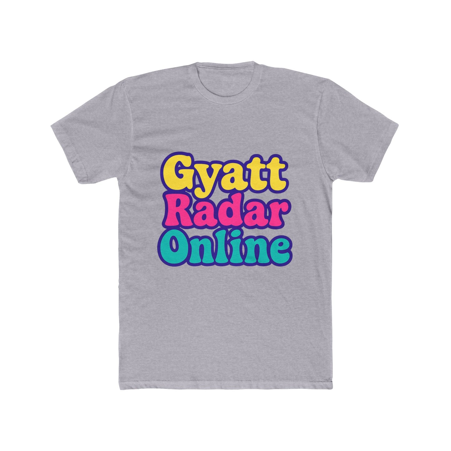 gyatt radar online alphabet multicolor unisex t-shirt – vibrant design for everyone, comfortable casual wear, unique gift idea
