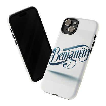 Vibrant 3D Typography Protective Phone Case in Blue – Stylish Protection for Smartphones Compatible with iPhone 13, 14, 15 & 16 – All Models Including Pro, Pro Max & Plus