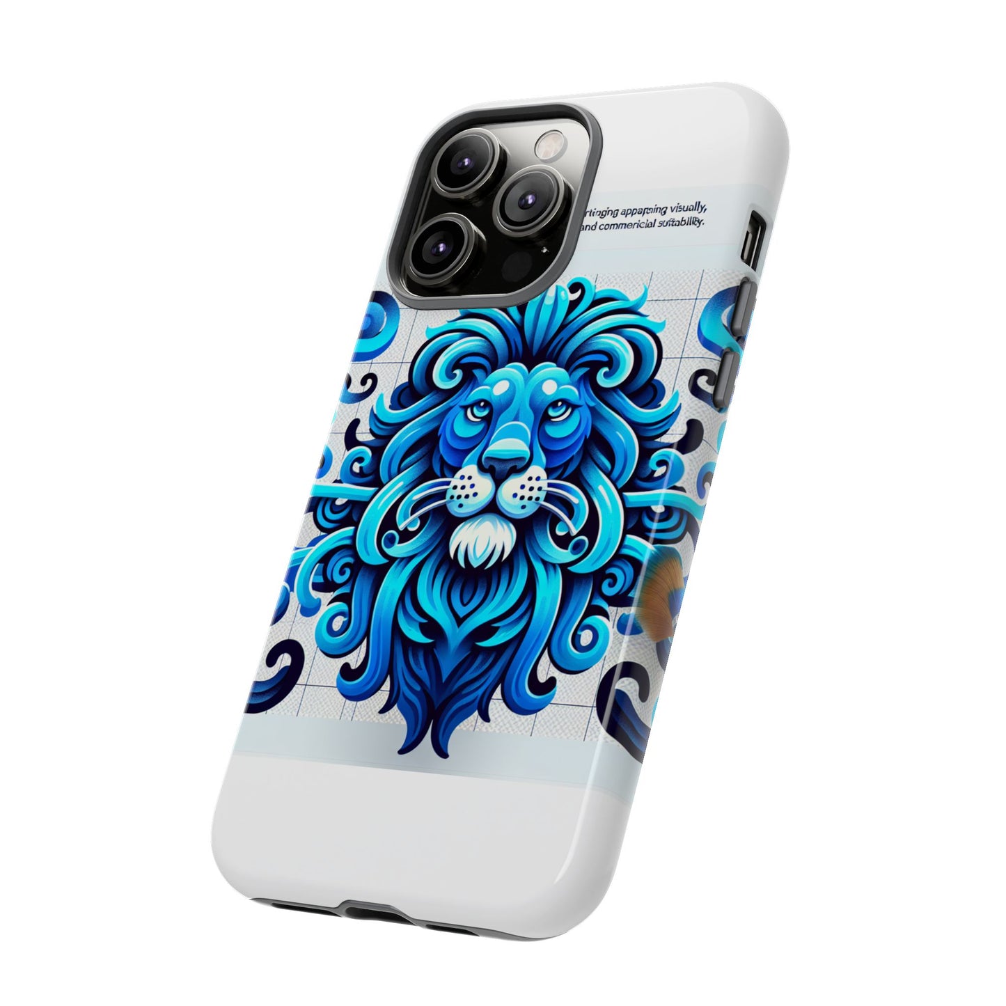 vibrant 3d lion art phone case for stylish protection and self-expression compatible with iphone 13, 14, 15 & 16 – all models including pro, pro max & plus