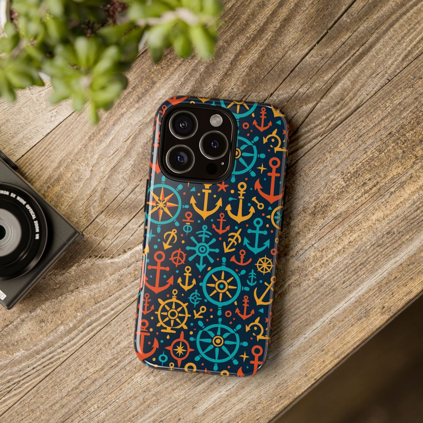 vibrant nautical pattern phone case for stylish protection – bold accessory for iphone 13, 14, 15 & 16 – all models including pro, pro max & plus