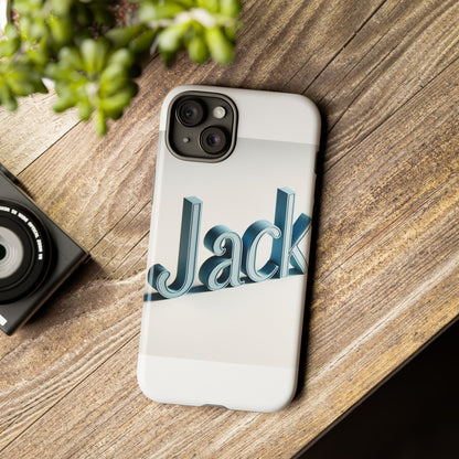 Vibrant 3D Text Protective Phone Case in Blue for Unique Self-Expression – Stylish Protection Compatible with iPhone 13, 14, 15 & 16 – all models including Pro, Pro Max & Plus