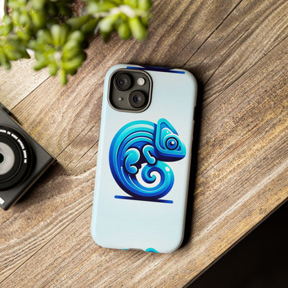 Cool Blue Animal Create 6 Phone Case with 3D Wrap Shockproof TPU Cover for Kids and Teenagers, Anime and Comic Inspired Design