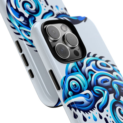 Blue Animal Create 5 Phone Case with Vibrant 3D Wrap Design, Shock Absorption, UV Protection, for Stylish and Durable Smartphone Protection