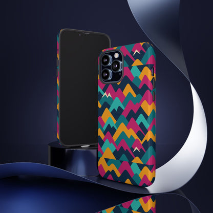 Vibrant 3D Geometric Protective Phone Case for Unisex, Stylish Smartphone Accessory with Playful Design, Compatible with iPhone 13, 14, 15 & 16 – all models including Pro, Pro Max & Plus