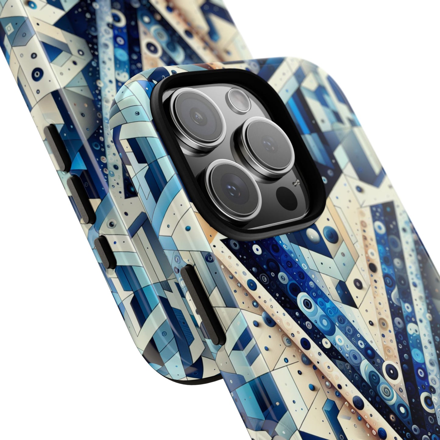 blue alphabet v phone case for samsung and iphone shockproof protective cover with 3d wrap design and uv resistance