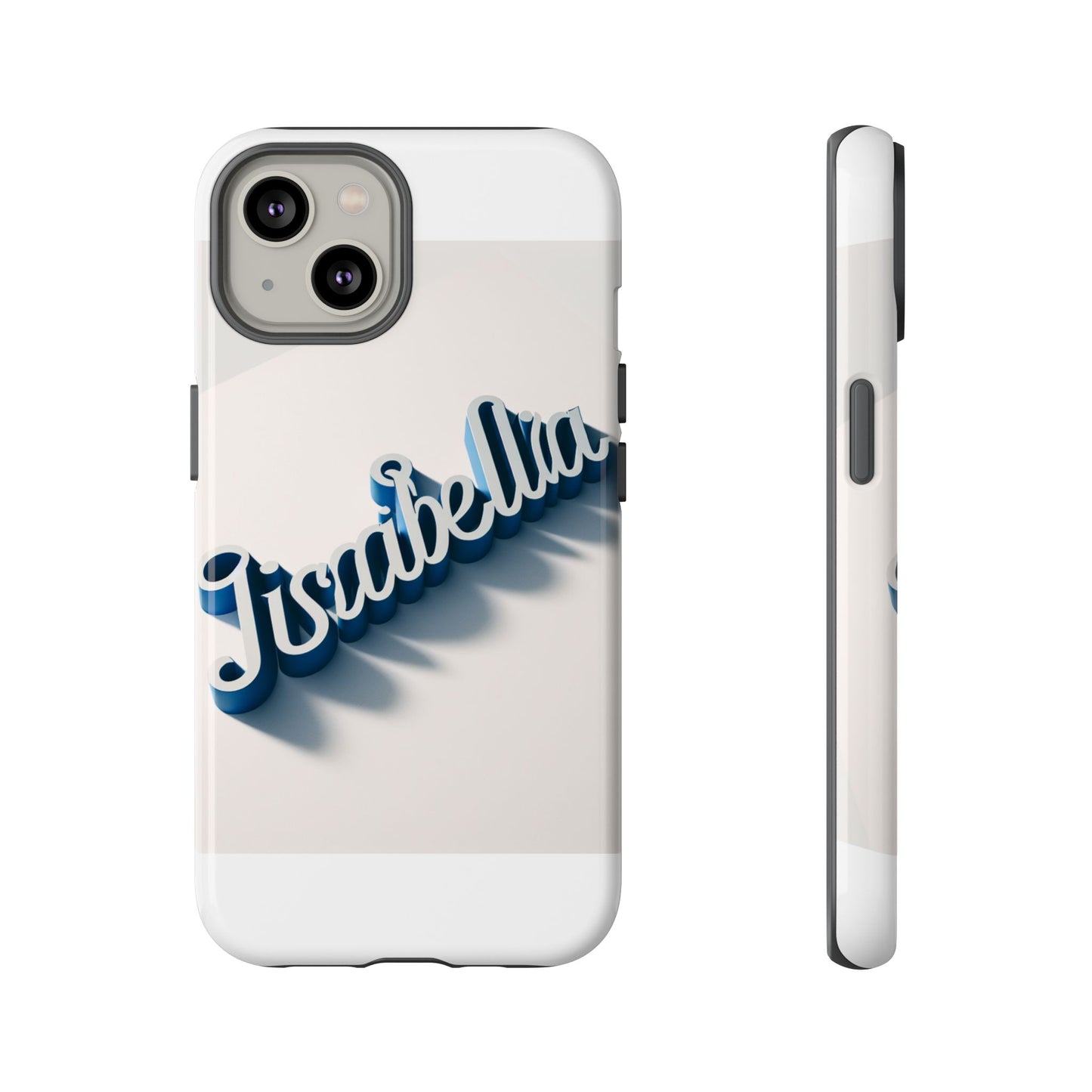 vibrant 3d alphabet design protective phone case in blue for unique style and self-expression compatible with iphone 13, 14, 15 & 16 – all models including pro, pro max & plus