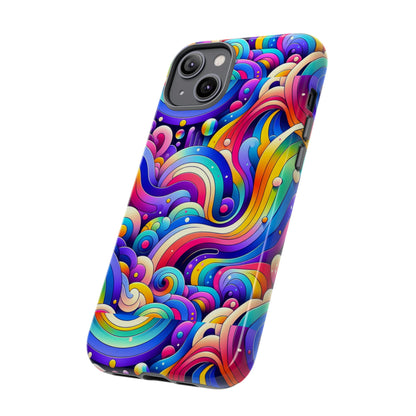 Pattern Image 4 Vibrant Shockproof Phone Case for Anime and Comic Fans - Colourful Abstract Design Compatible with iPhone 13, 14, 15 & 16 – all models including Pro, Pro Max & Plus