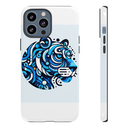 Vibrant 3D Wrap Protective Phone Case with Unique Blue Lion Design for Stylish Expression and Fun Accessories Compatible with iPhone 13, 14, 15 & 16 – all models including Pro, Pro Max & Plus