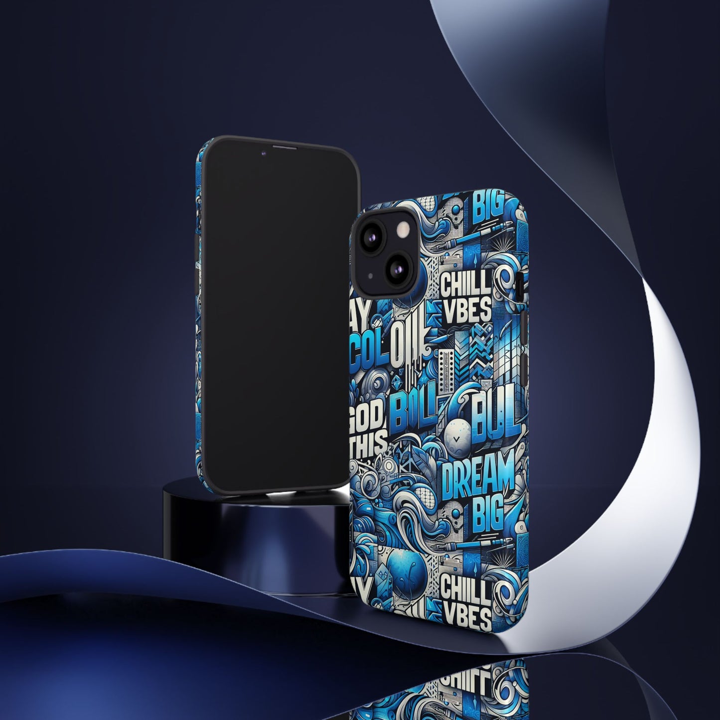 blue pattern image 28 design phone case for men women shockproof protective cover with 3d wrap and uv protection