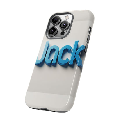 Name Jack Blue Anime Comic Style 3D Wrap Protective Phone Case for Men Women Shock Absorption Durable TPU Cover