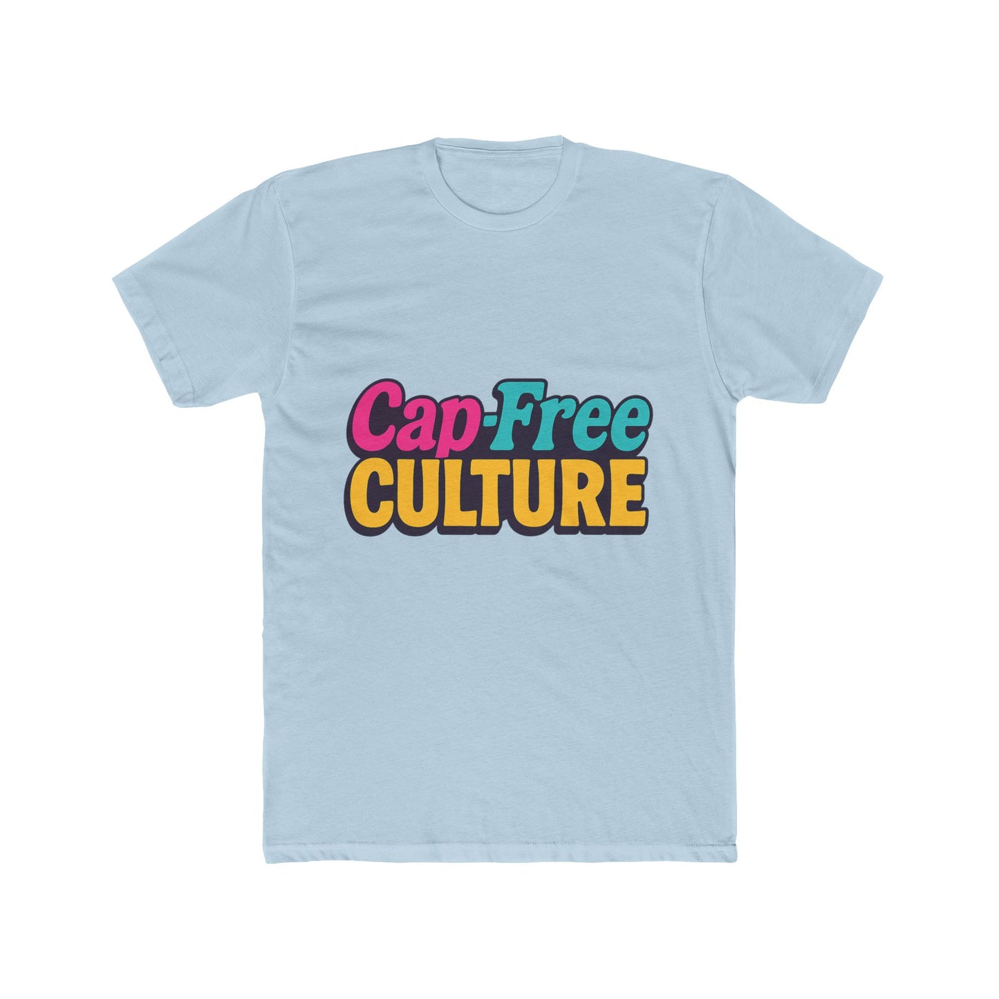 cap-free culture multicolor unisex t-shirt – vibrant alphabet graphic tee for casual wear, comfortable all-day fit