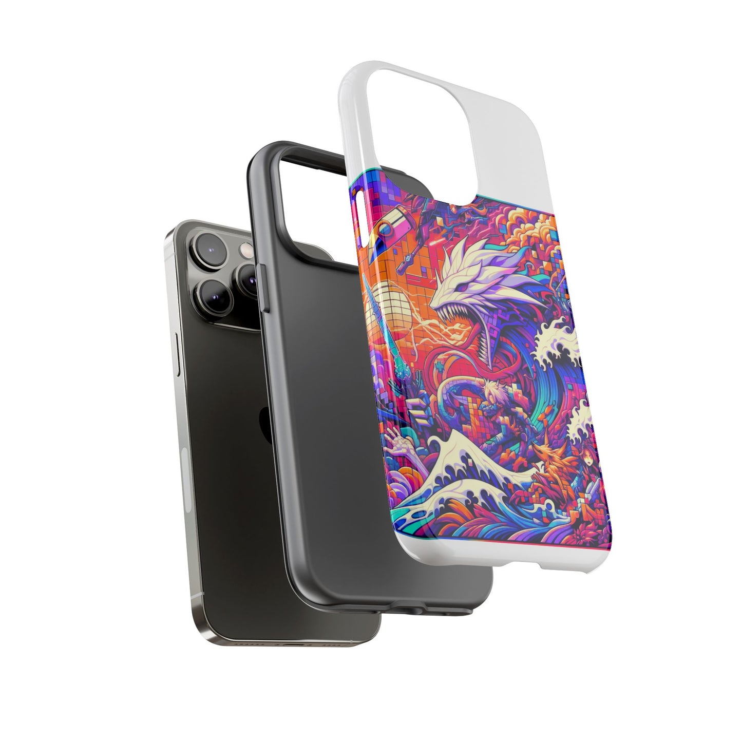 whopper whopper sigma stopper protective phone case 3d wrap, durable shock absorption, uv protection, stylish anime design for men and women