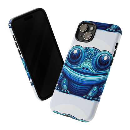 Cool Blue Animal Create 4 3D Wrap Protective Phone Case for Smartphones with Vibrant Animal Design and Shock Absorption