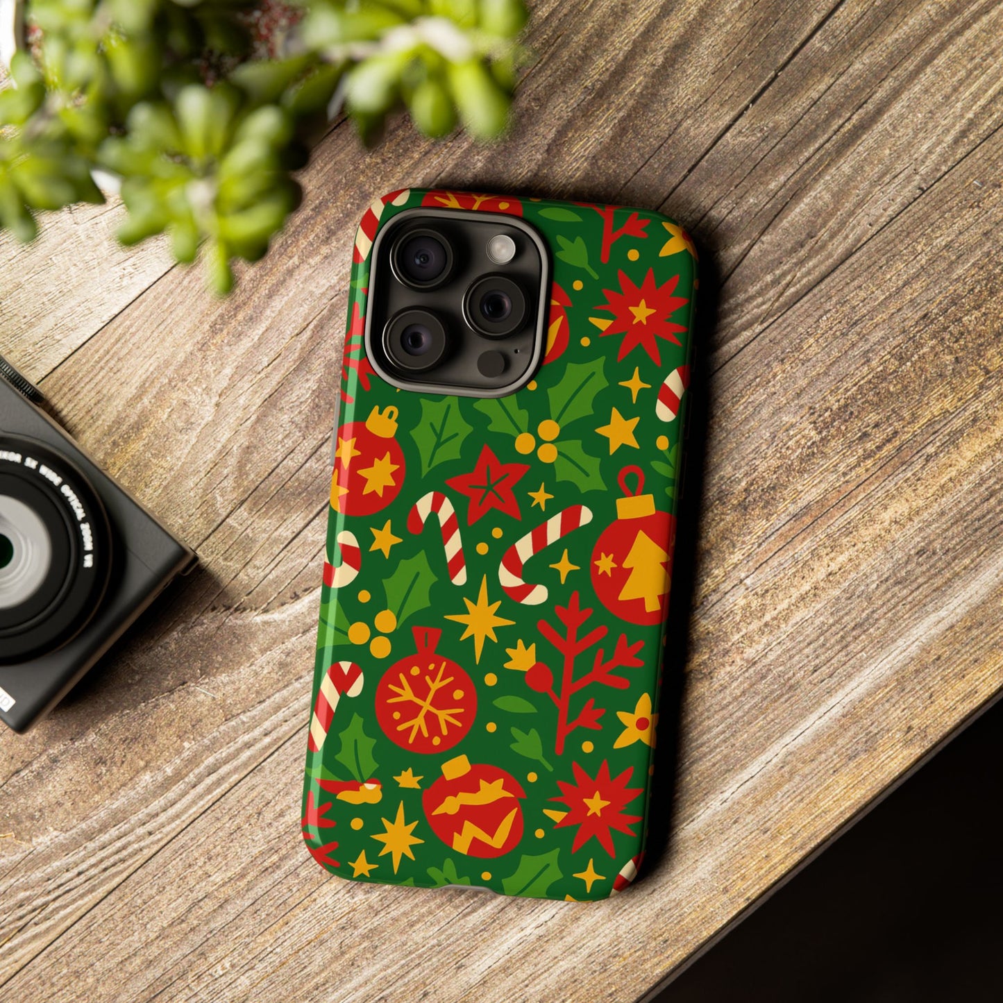 vibrant christmas themed 3d wrap phone case for smartphones - fun holiday accessory for self-expression compatible with iphone 13, 14, 15 & 16 – all models including pro, pro max & plus