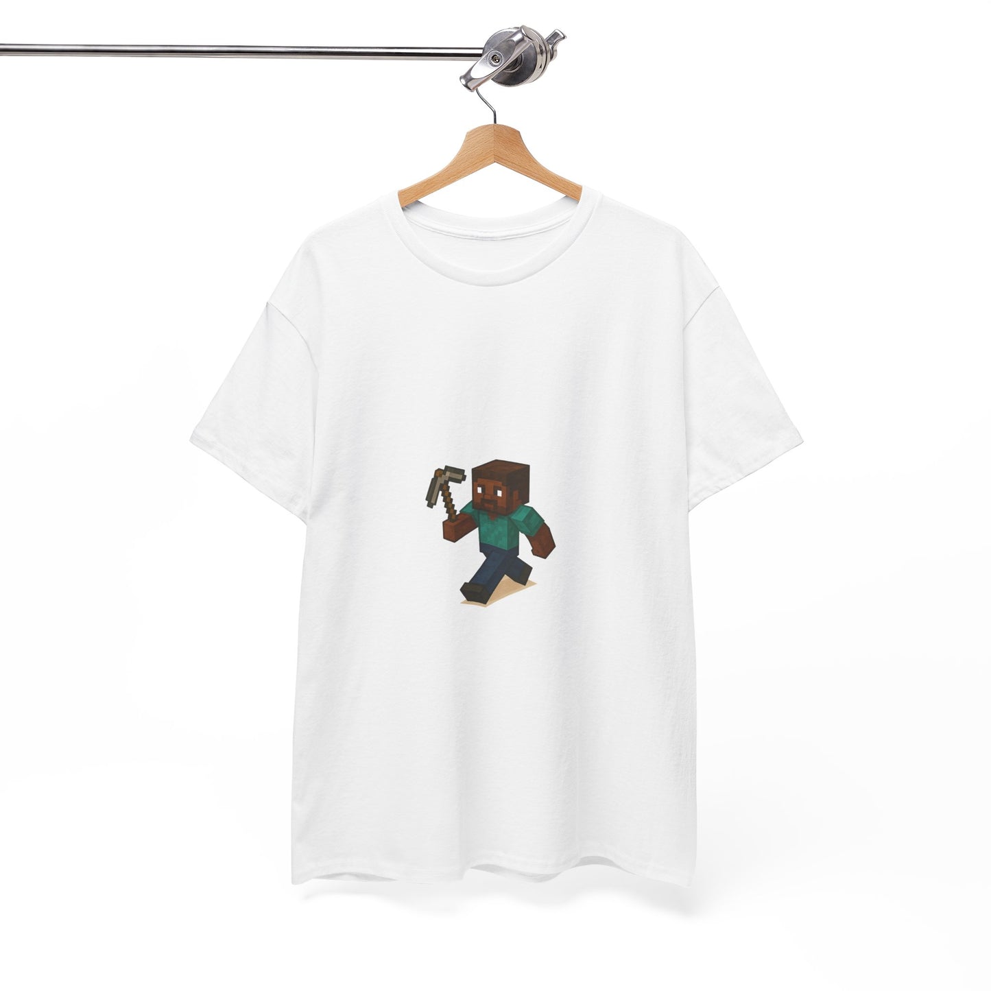 unisex heavy cotton tee - retro gamer shirt with pixelated character for gaming enthusiasts and casual wear