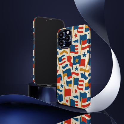 Multicolour Flag Print Protective Phone Case – Stylish Durable Design for Unique Self-Expression Compatible with iPhone 13, 14, 15 & 16 – all models including Pro, Pro Max & Plus