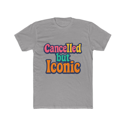 Cancelled But Iconic Meme Multicolor Unisex T-Shirt – Viral Humor Graphic Tee for Trendsetters