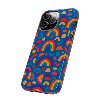 Rainbow 3D Wrap Protective Phone Case Stylish Accessory for Adults and Teens Compatible with iPhone 13, 14, 15 & 16 – All Models Including Pro, Pro Max & Plus