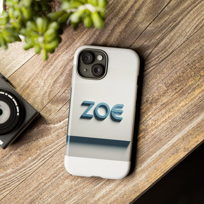 Vibrant 3D Lettering Phone Case in Blue Design for Stylish Protection Compatible with iPhone 13, 14, 15 & 16 – all models including Pro, Pro Max & Plus