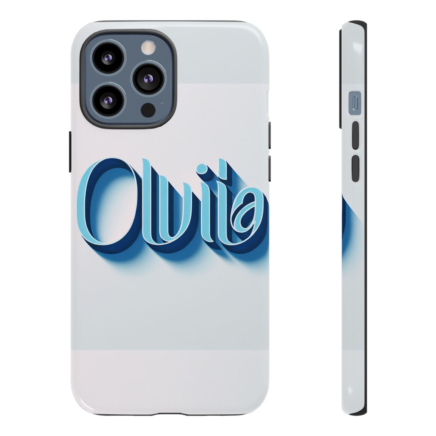 olivia blue anime comic style 3d wrap shockproof phone case for women and girls durable uv protected silicone cover with glossy or matte finish