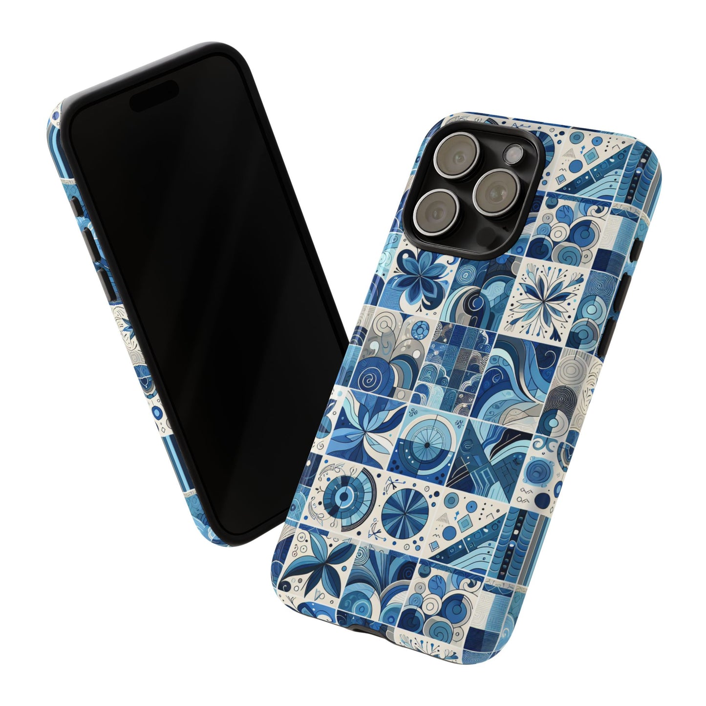 pattern image 9 vibrant 3d phone case for anime and comic fans - stylish shockproof cover with artistic mosaic design, compatible with iphone 13, 14, 15 & 16 – all models including pro, pro max & plus