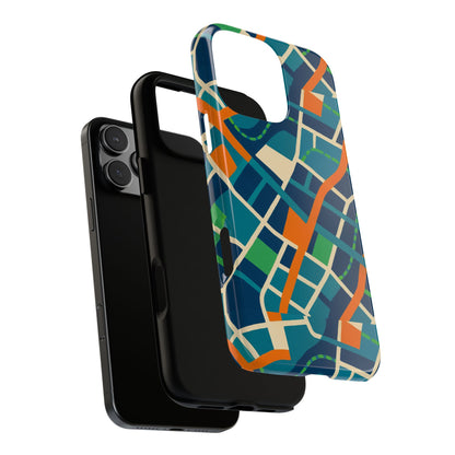 Multicolour Abstract Geometric Phone Case for Stylish Protection Compatible with iPhone 13, 14, 15 & 16 – All Models Including Pro, Pro Max & Plus