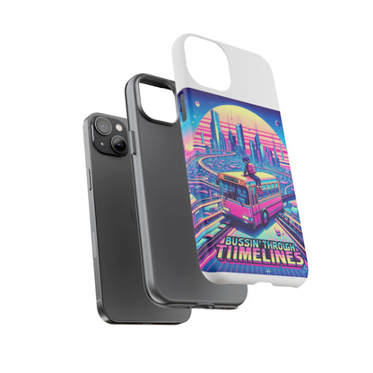 Bussin Through Timelines Protective Phone Case for Anime Lovers, Durable 3D Wrap Design, Shock Absorbent TPU Silicone, UV Protected, Stylish Accessory for Smartphones