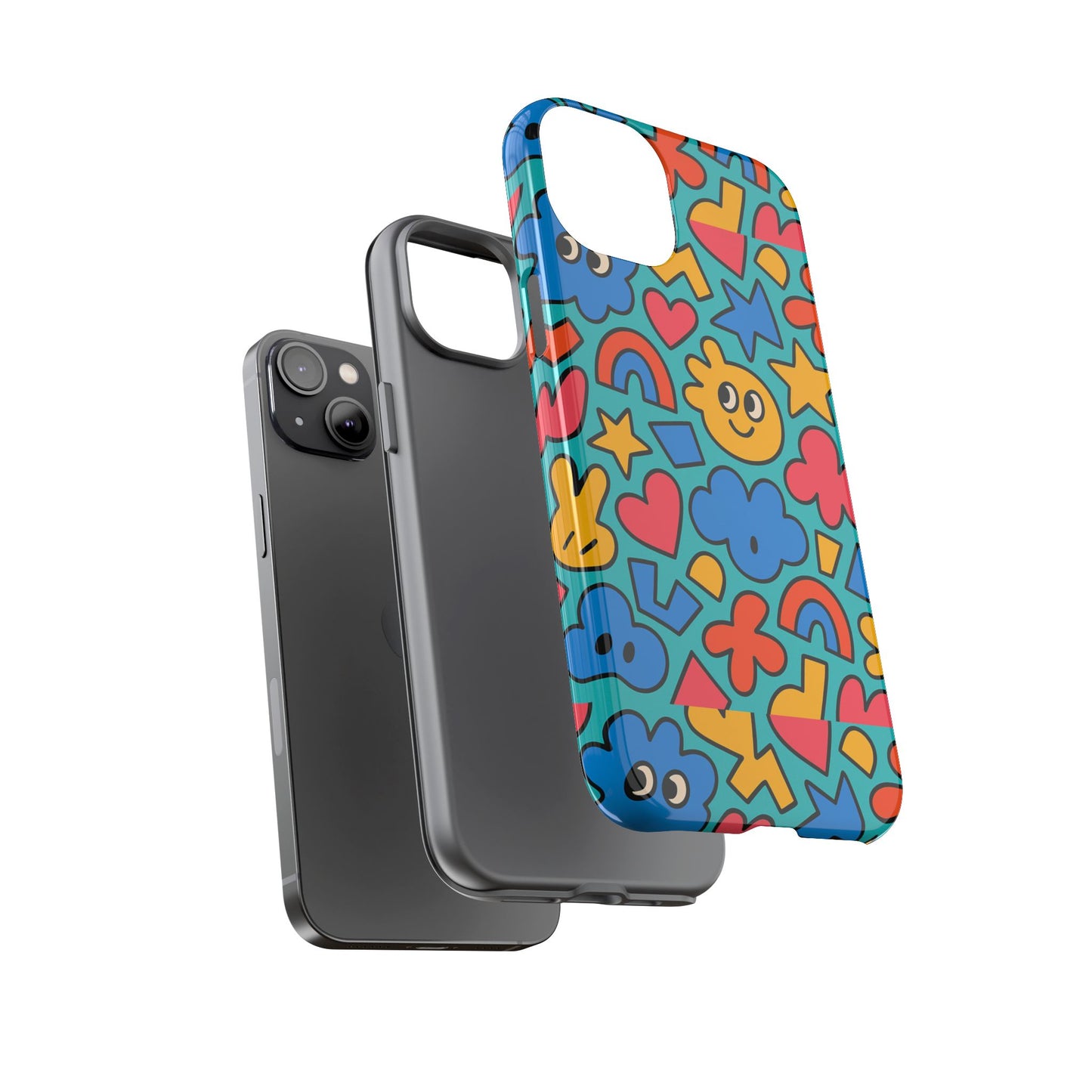 vibrant cartoon 3d wrap protective phone case with fun playful design for smartphone lovers compatible with iphone 13, 14, 15 & 16 – all models including pro, pro max & plus