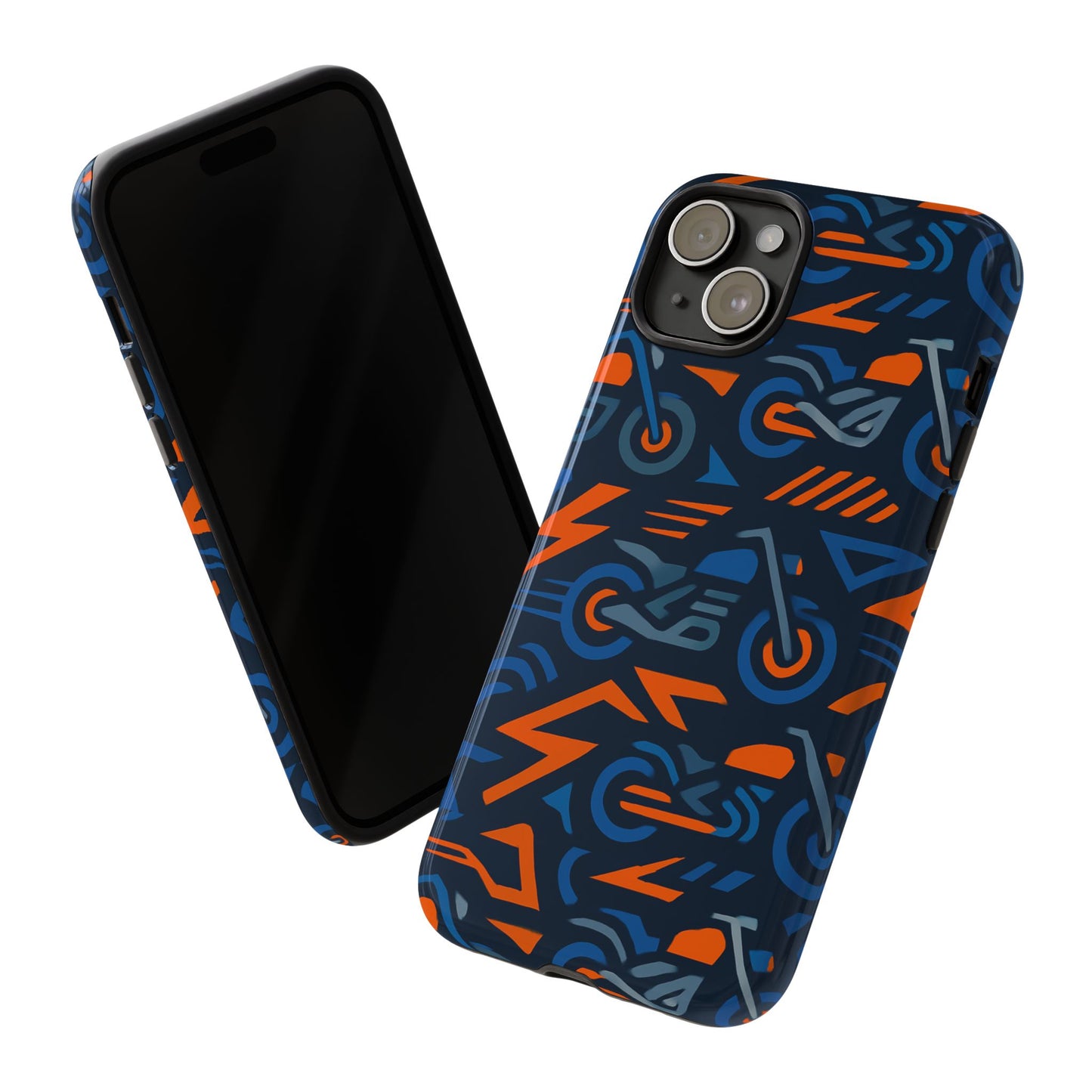 multicolour 3d wrap motorcycle protective phone case – vibrant design for stylish protection compatible with iphone 13, 14, 15 & 16 – all models including pro, pro max & plus