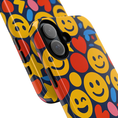 Multicolour 3D Emoji Phone Case for Stylish Protection – Fun and Playful Design for Kids and Young Adults Compatible with iPhone 13, 14, 15 & 16 – all models including Pro, Pro Max & Plus