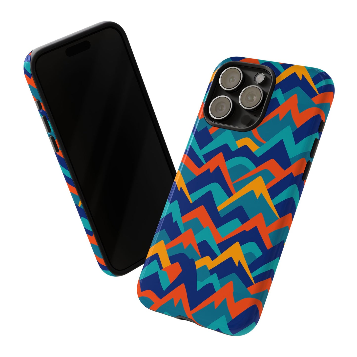vibrant 3d mountain design protective phone case – stylish and durable cover compatible with iphone 13, 14, 15 & 16 – all models including pro, pro max & plus