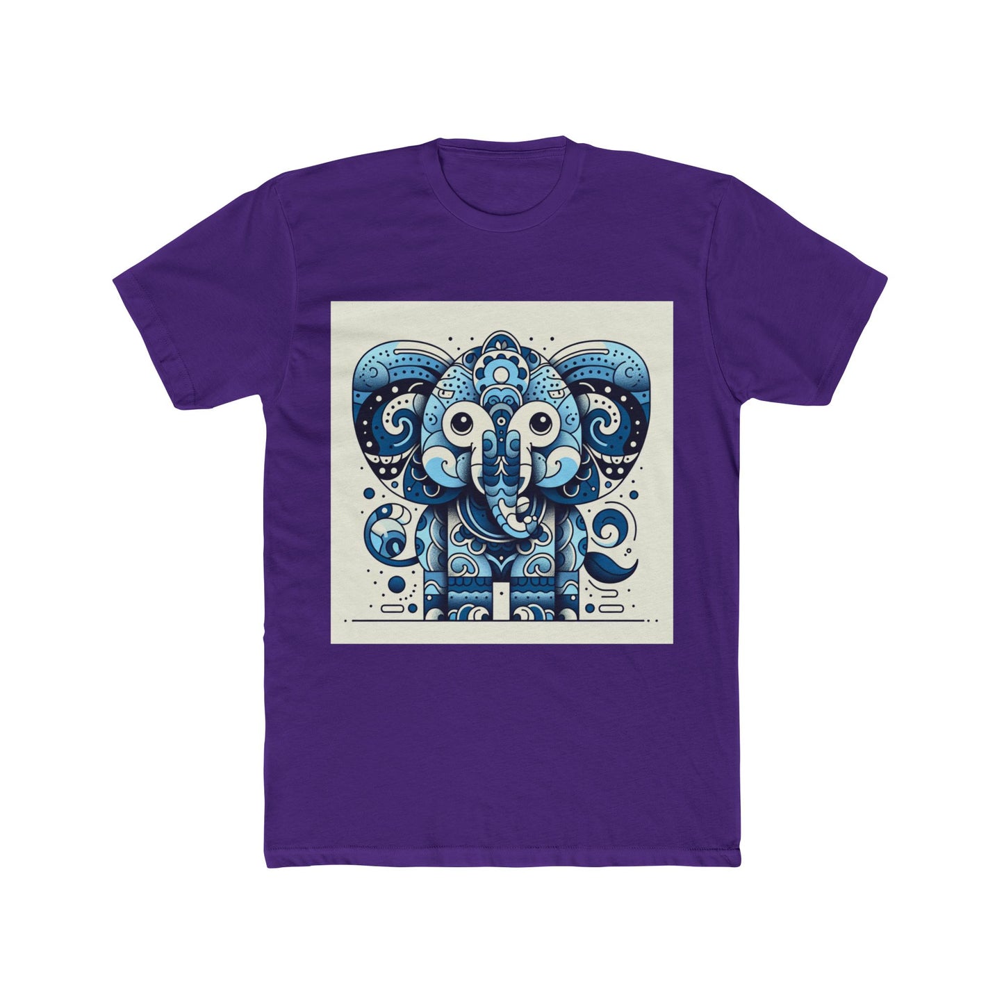 animal artwork unisex t-shirt – blue graphic tee for casual comfort and everyday fashion statement