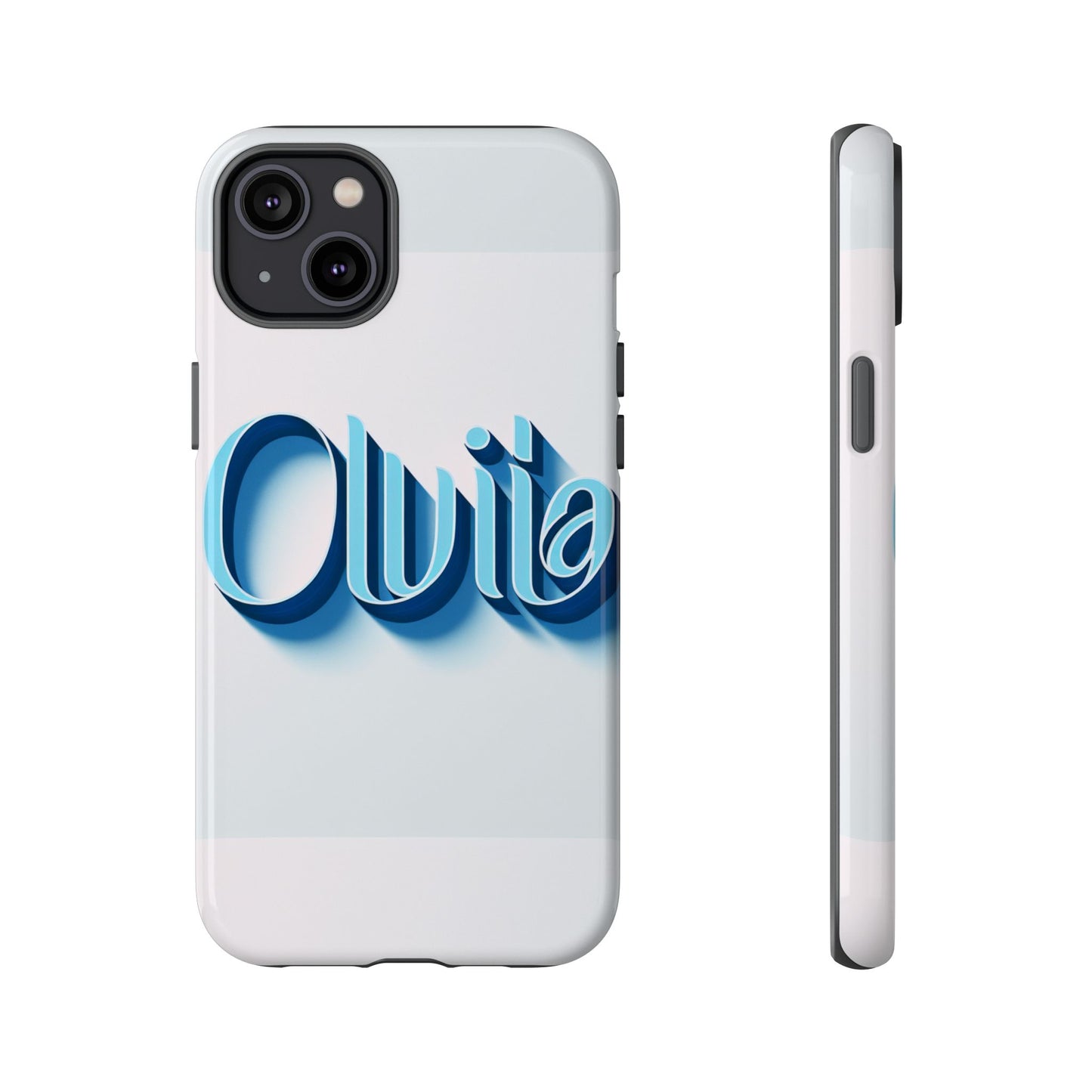 olivia blue anime comic style 3d wrap shockproof phone case for women and girls durable uv protected silicone cover with glossy or matte finish