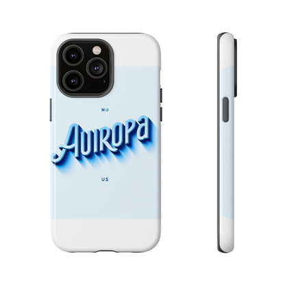 Protective Phone Case with Retro Typography Design in Blue for Stylish Protection, Compatible with iPhone 13, 14, 15 & 16 – all models including Pro, Pro Max & Plus