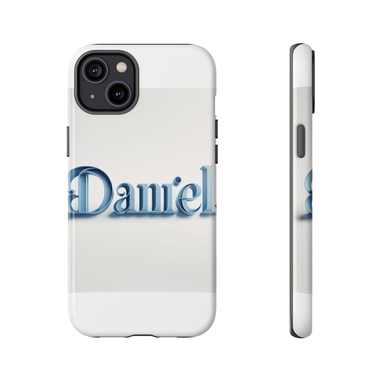 vibrant 3d wrap protective phone case in blue lettering stylish design for unique accessory lovers compatible with iphone 13, 14, 15 & 16 – all models including pro, pro max & plus