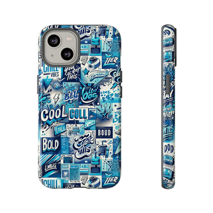Blue Pattern Image 16 Phone Case for Smartphones with 3D Wrap Design Shock Absorption and UV Protection Stylish Anime and Comic Inspired Protective Cover