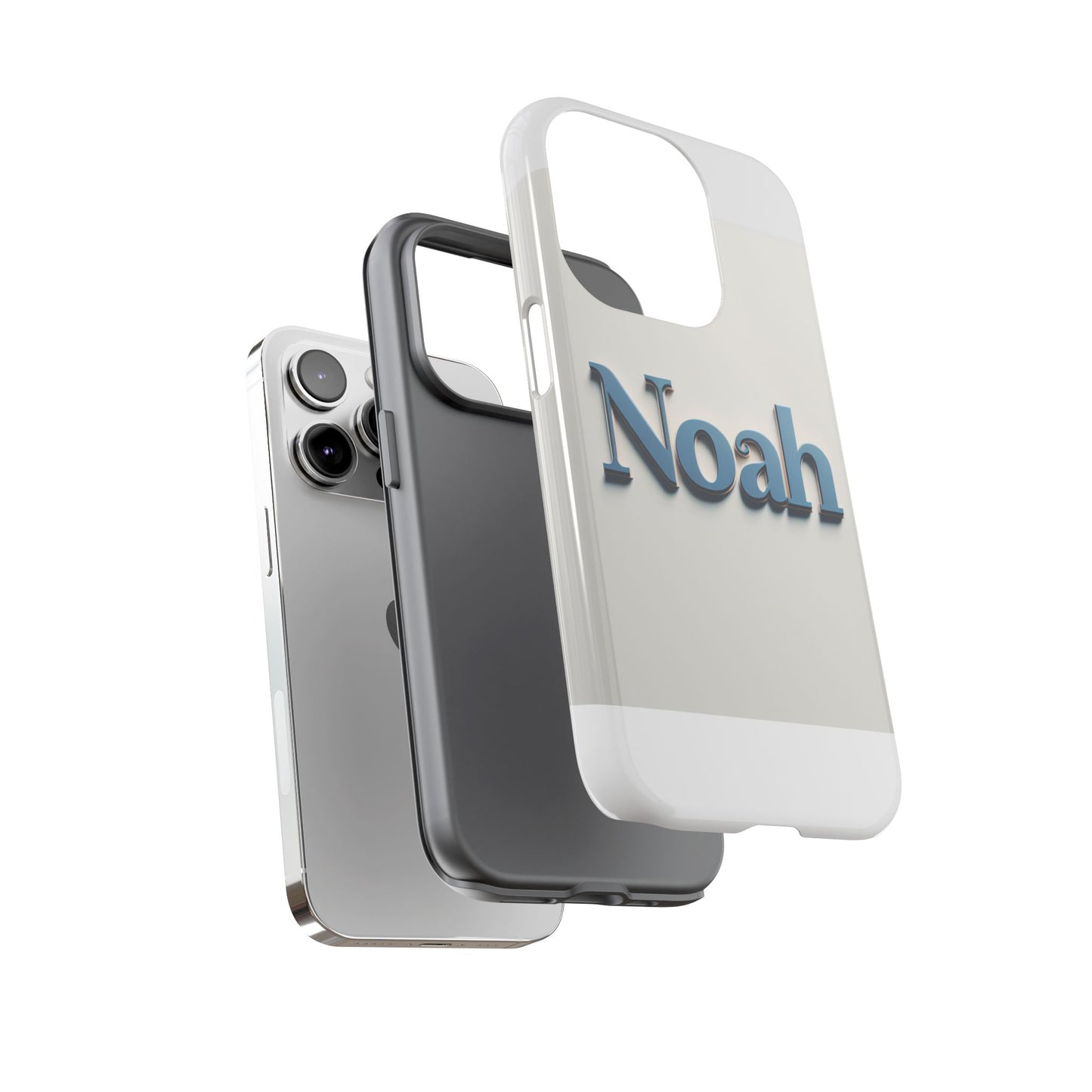vibrant 3d name phone case in blue retro style – unique protection accessory for self-expression compatible with iphone 13, 14, 15 & 16 – all models including pro, pro max & plus