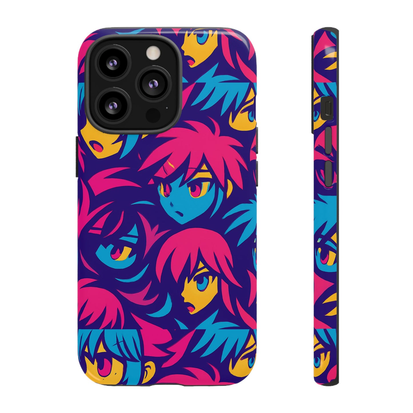 vibrant 3d anime phone case with retro design for stylish protection – unique accessory for self-expression compatible with iphone 13, 14, 15 & 16 – all models including pro, pro max & plus