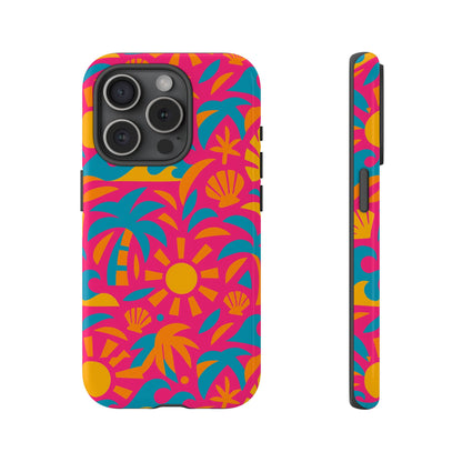 Vibrant Tropical 3D Wrap Design Protective Phone Case with Retro Style – Bold Accessory for Self-Expression Compatible with iPhone 13, 14, 15 & 16 – all models including Pro, Pro Max & Plus