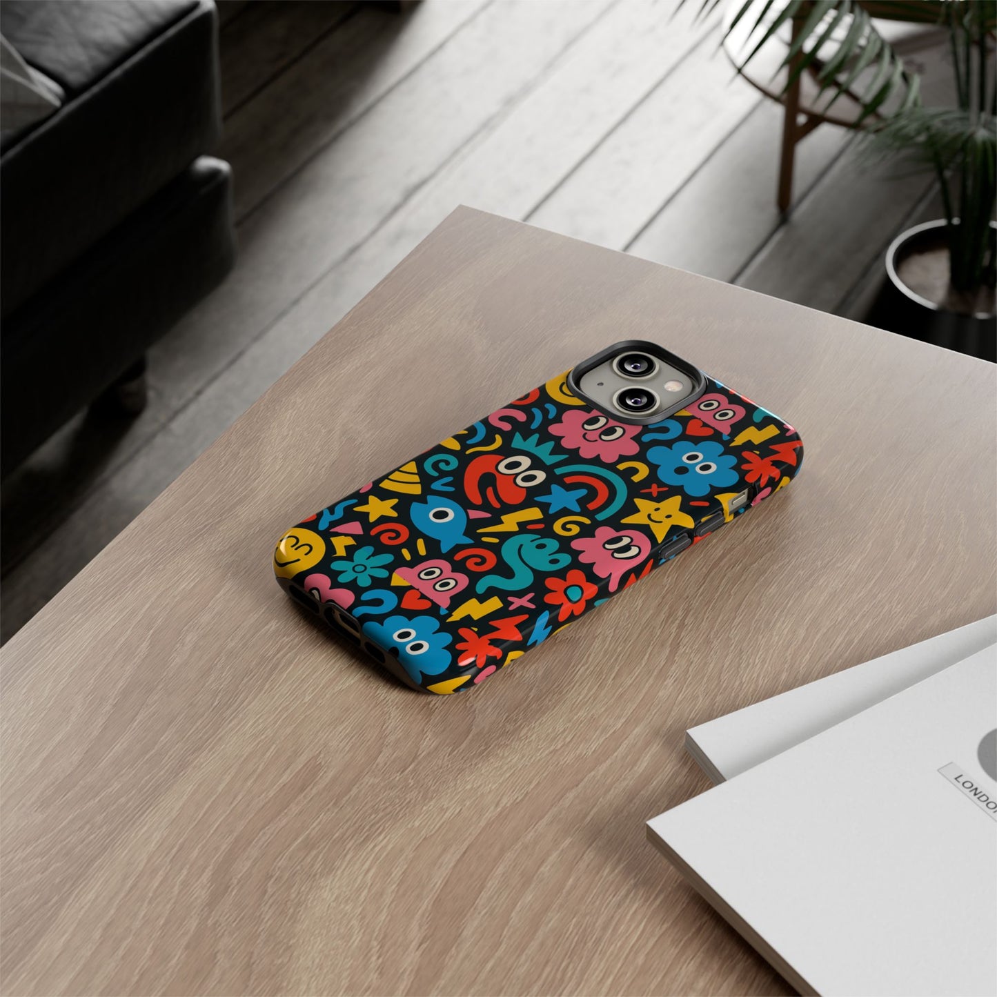 vibrant cartoon protective phone case with 3d wrap design for creative expression – compatible with iphone 13, 14, 15 & 16 – all models including pro, pro max & plus