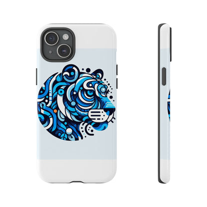 Vibrant 3D Wrap Protective Phone Case with Unique Blue Lion Design for Stylish Expression and Fun Accessories Compatible with iPhone 13, 14, 15 & 16 – all models including Pro, Pro Max & Plus